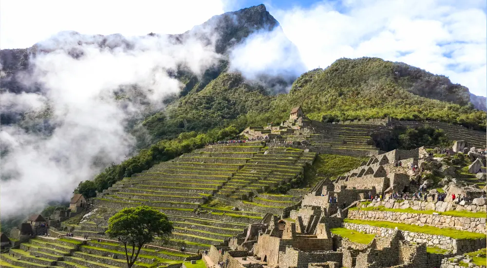 Plaza de Pisonay en Machu Picchu